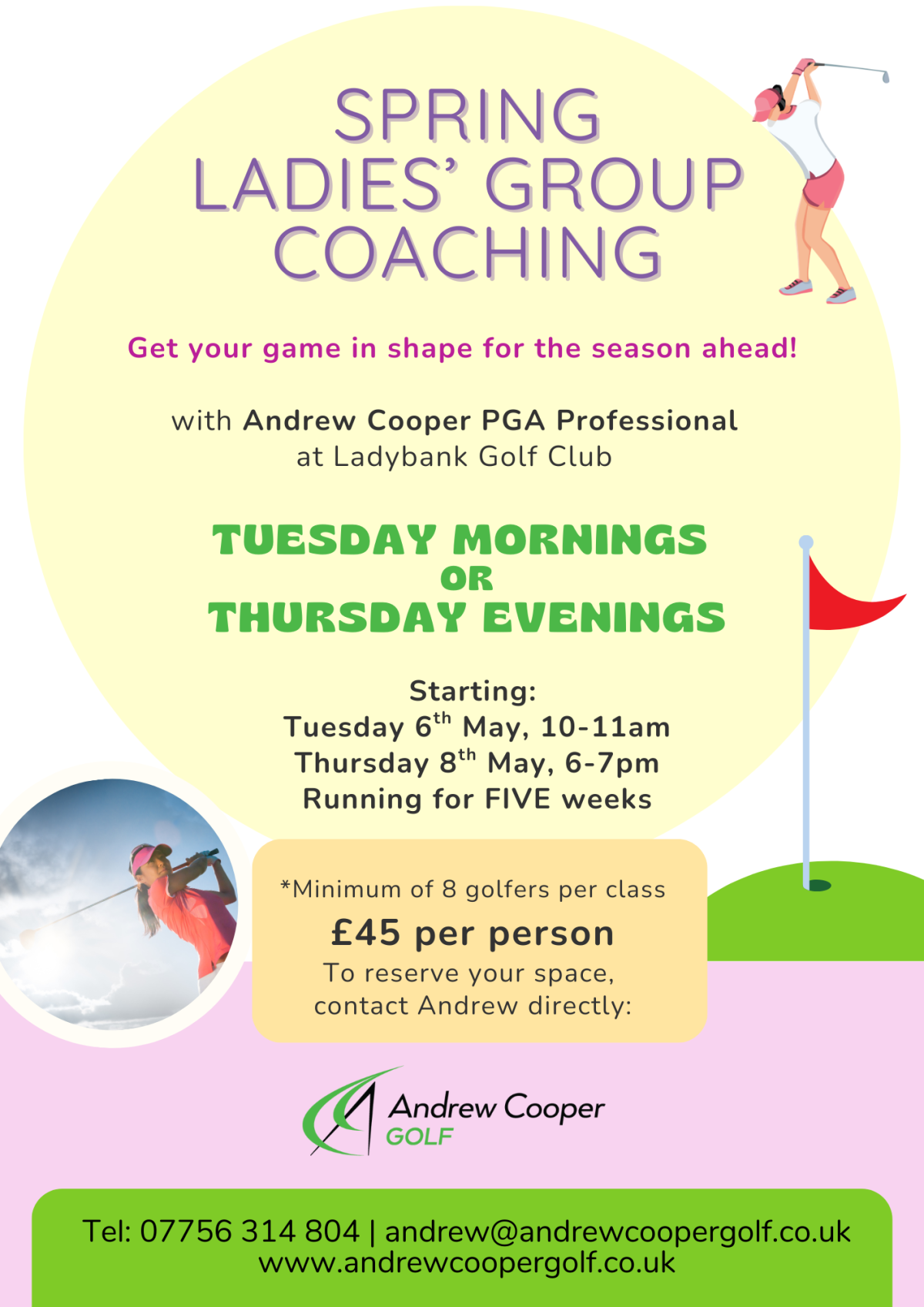 Ladies Spring Golf Ladies Group Golf Coaching | Andrew Cooper PGA